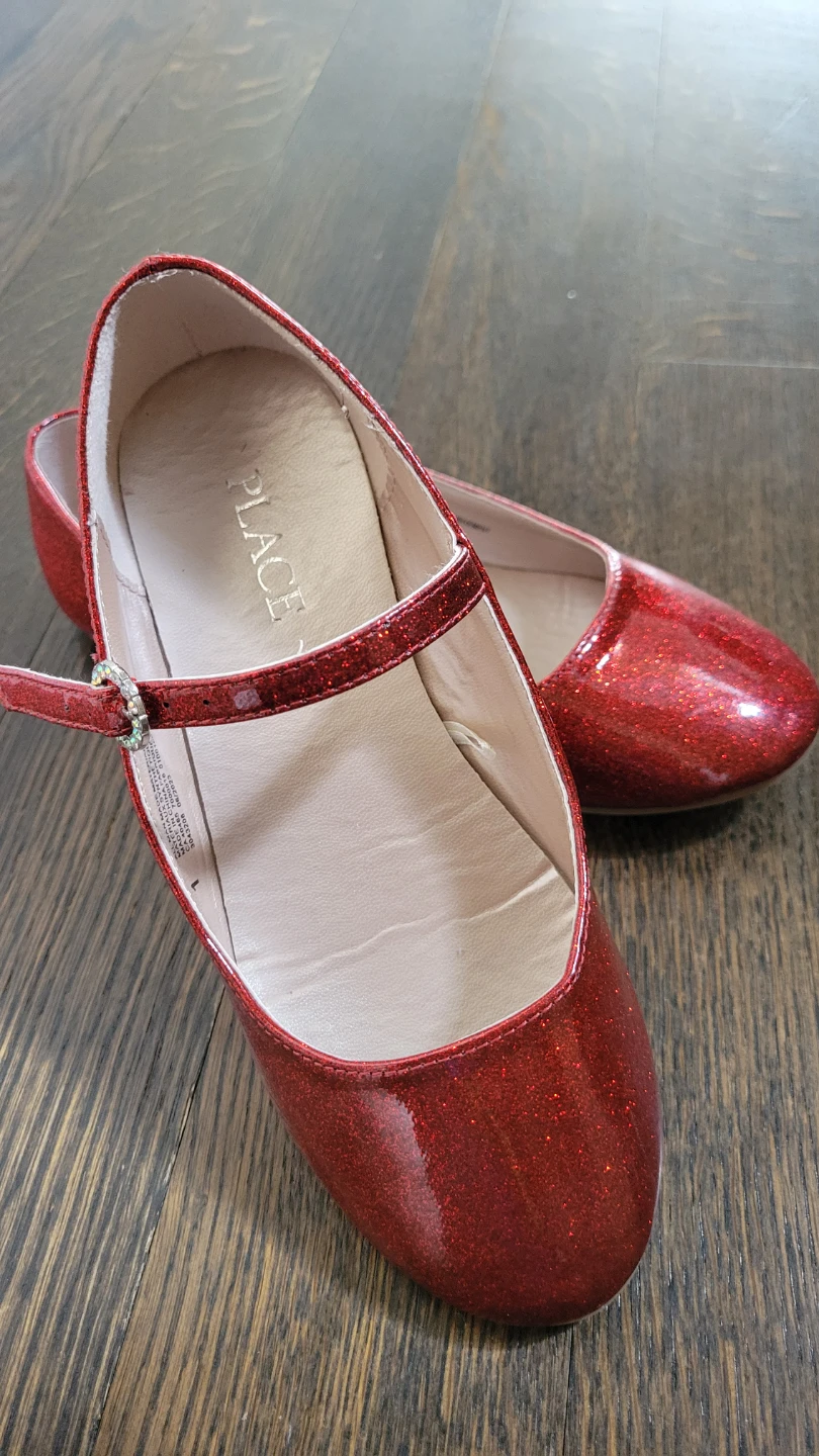 The Children's Place Red Glitter Mary Jane Shoes
