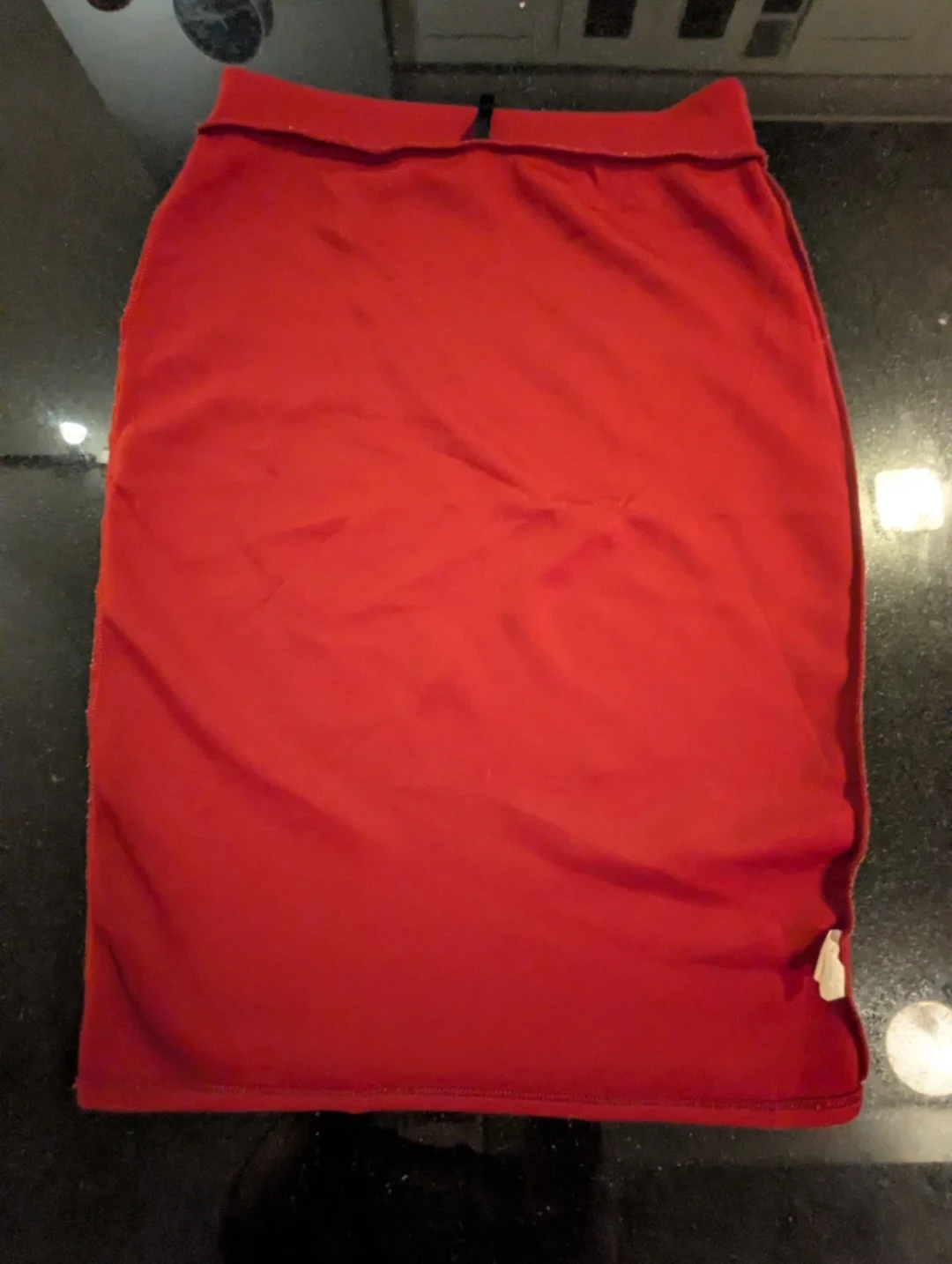 Red Stretch Pencil Skirt - Size Large - photo 2