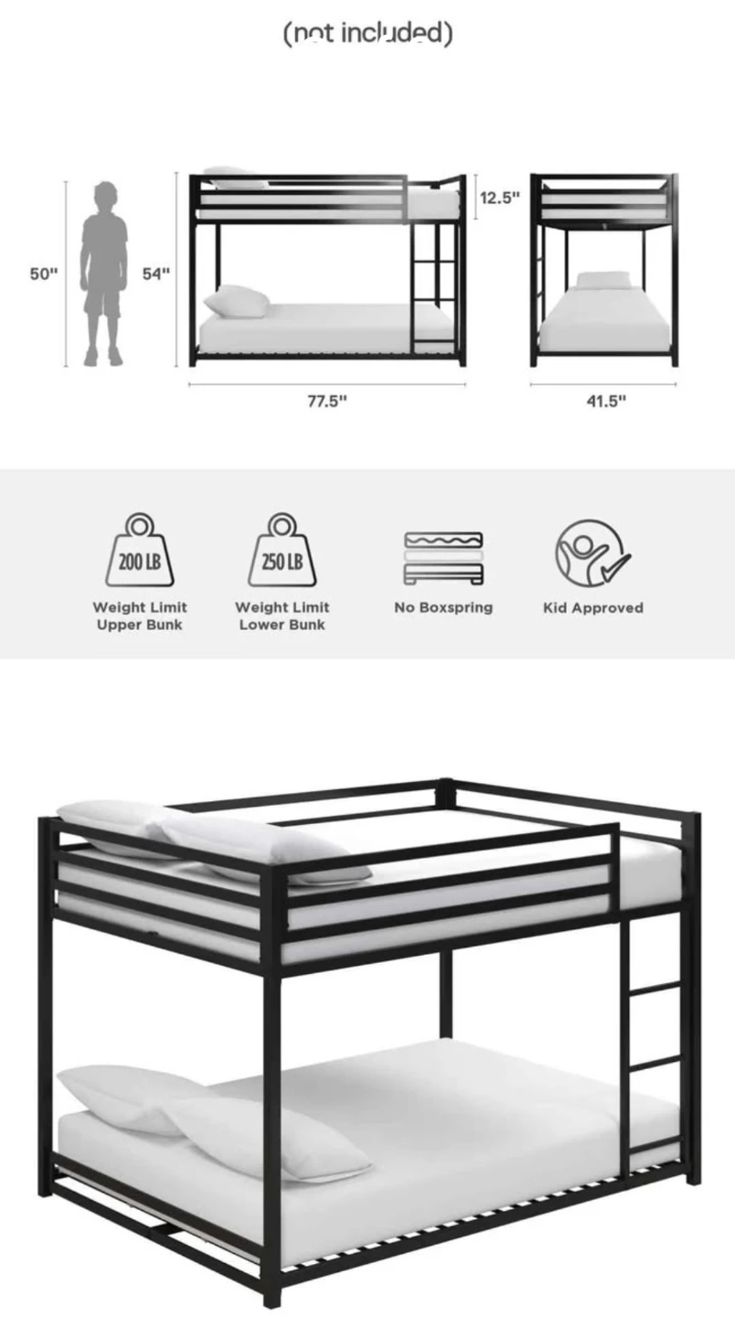 Eastfield Twin Over Twin Bunk Bed by Isabelle & Max - photo 2
