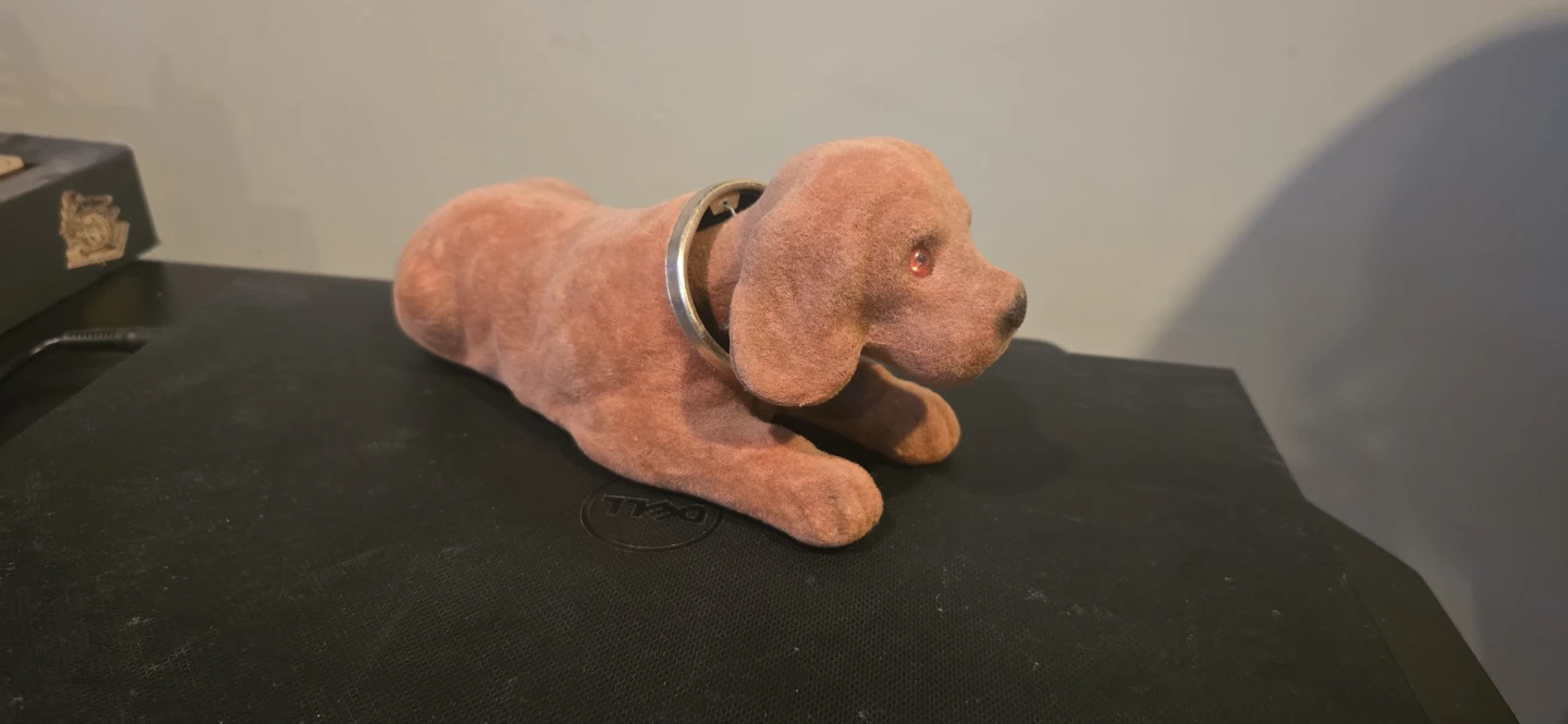 Velvet Dog Figurine