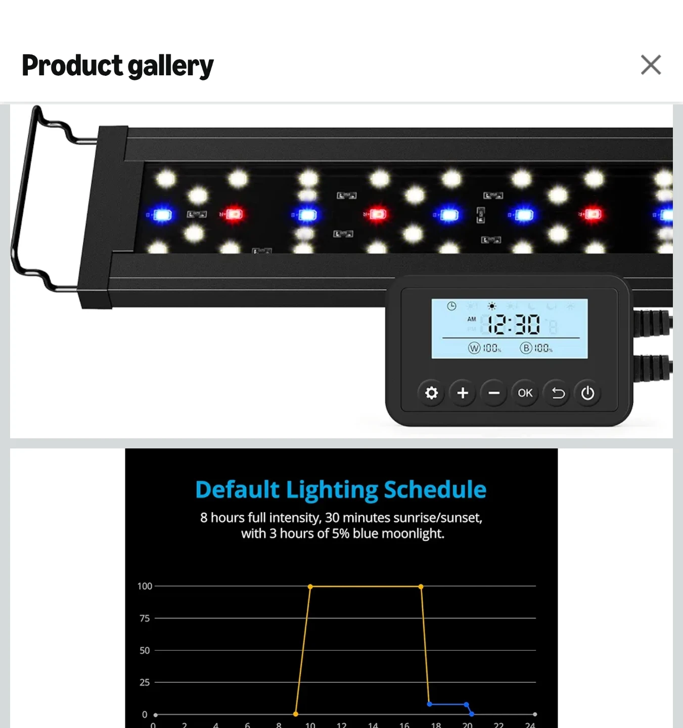 Aquarium LED Light Bar with Controller