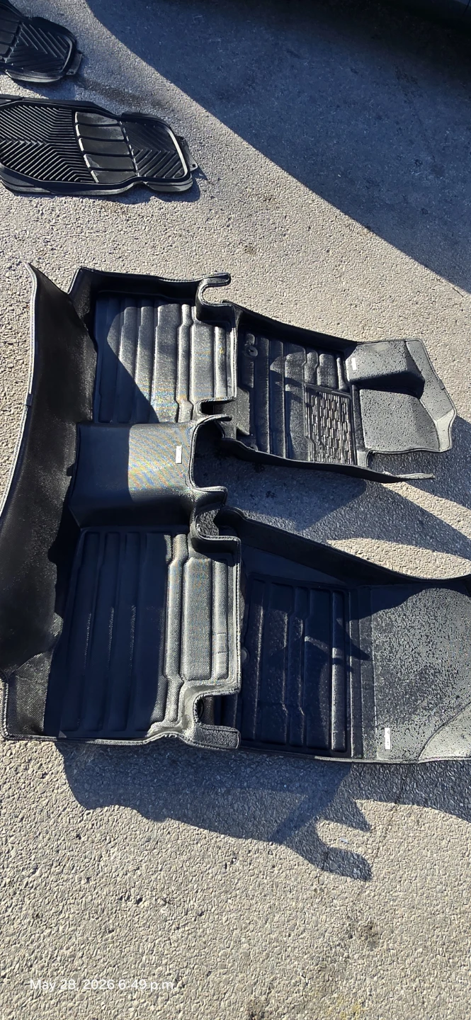 Black All-Weather Floor Mats for Car