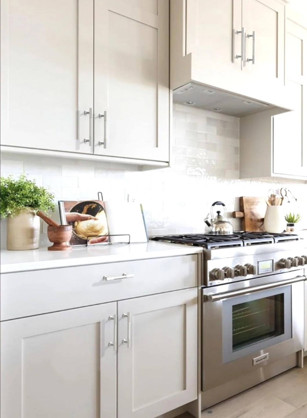 Brushed Nickel Cabinet Handles - photo 4