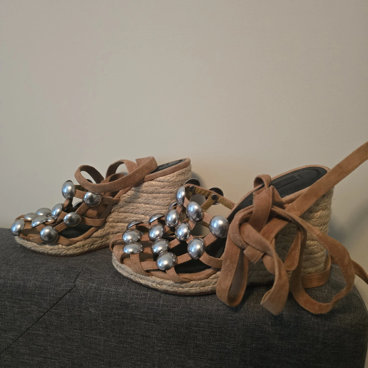 Alexander Wang Suede Wedge Espadrilles - photo 3
