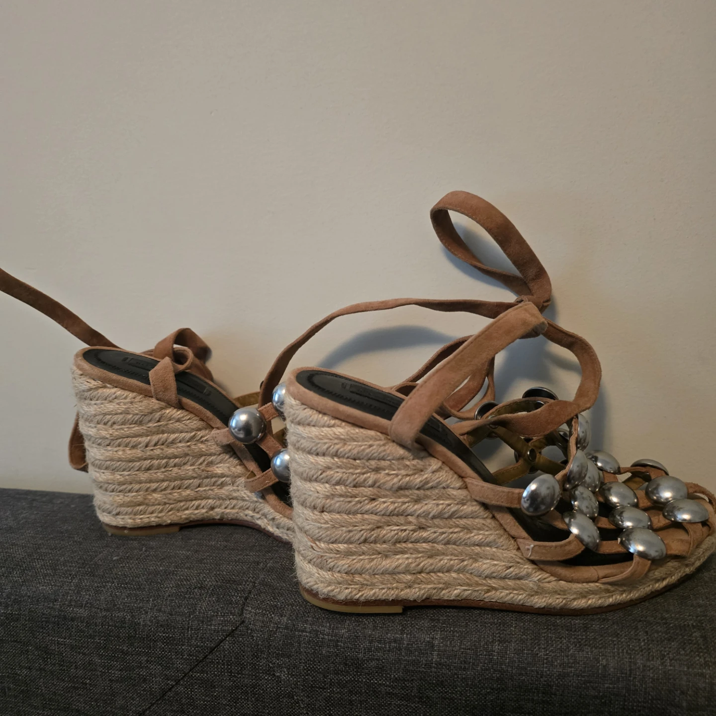 Alexander Wang Suede Wedge Espadrilles - photo 4