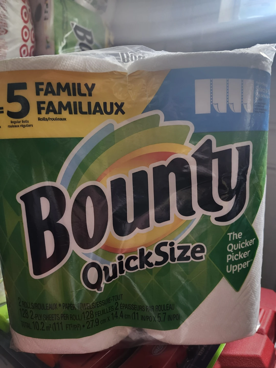 Bounty QuickSize Paper Towels - 5 Family Rolls