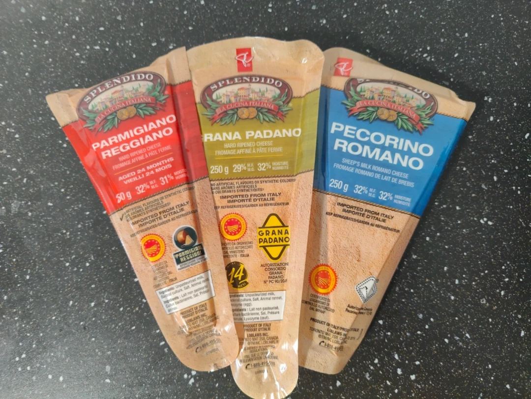 cheese bundle, parm, pecorino, grana padano