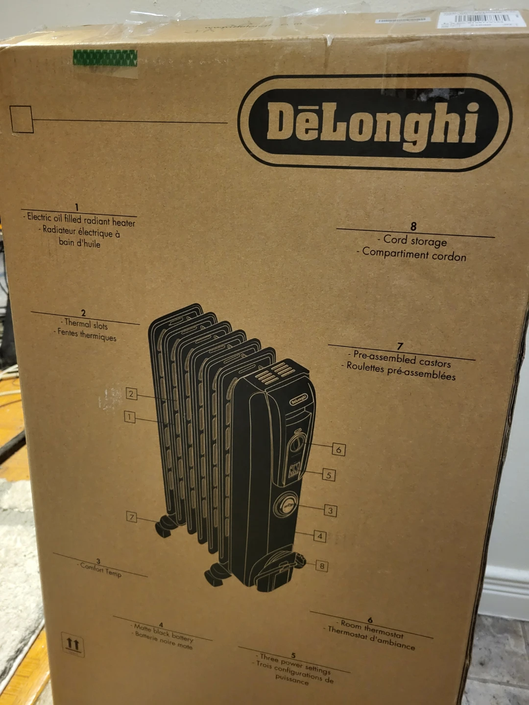 DeLonghi Electric Oil Filled Radiant Heater