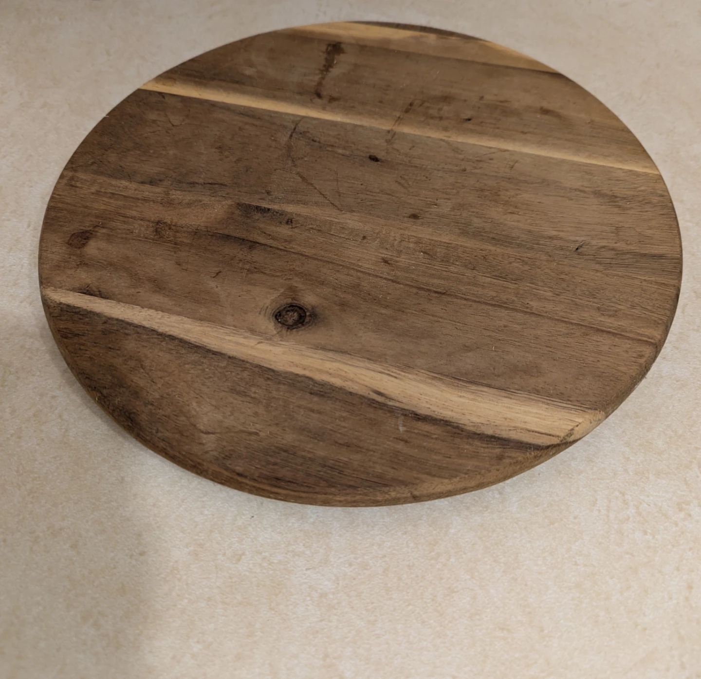 Wooden spinning table top lazy Susan