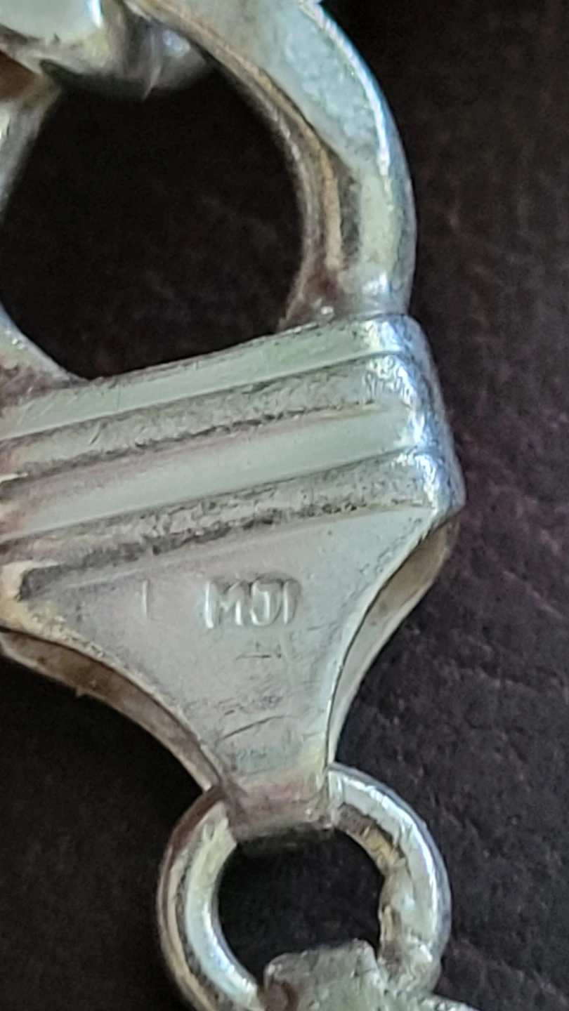 27" Solid Sterling Silver Curb Link Chain (92 grams) - photo 4