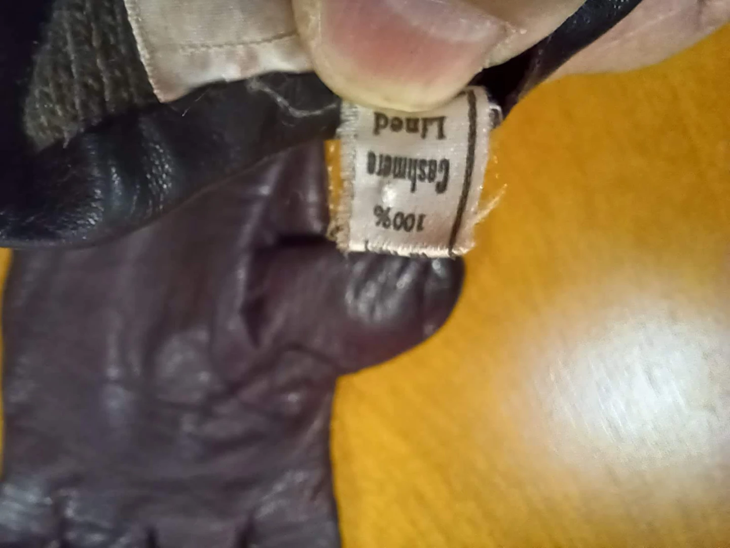 ⚽  Genuine Leather Gloves with Cashmere Lining - photo 4