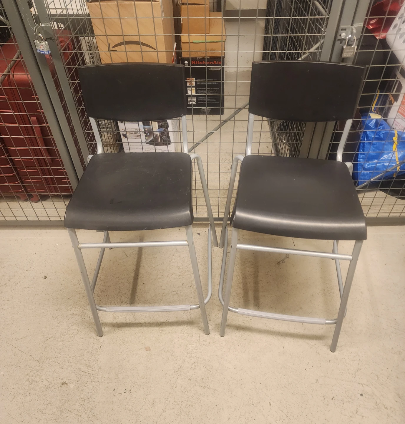 Two Black chairs