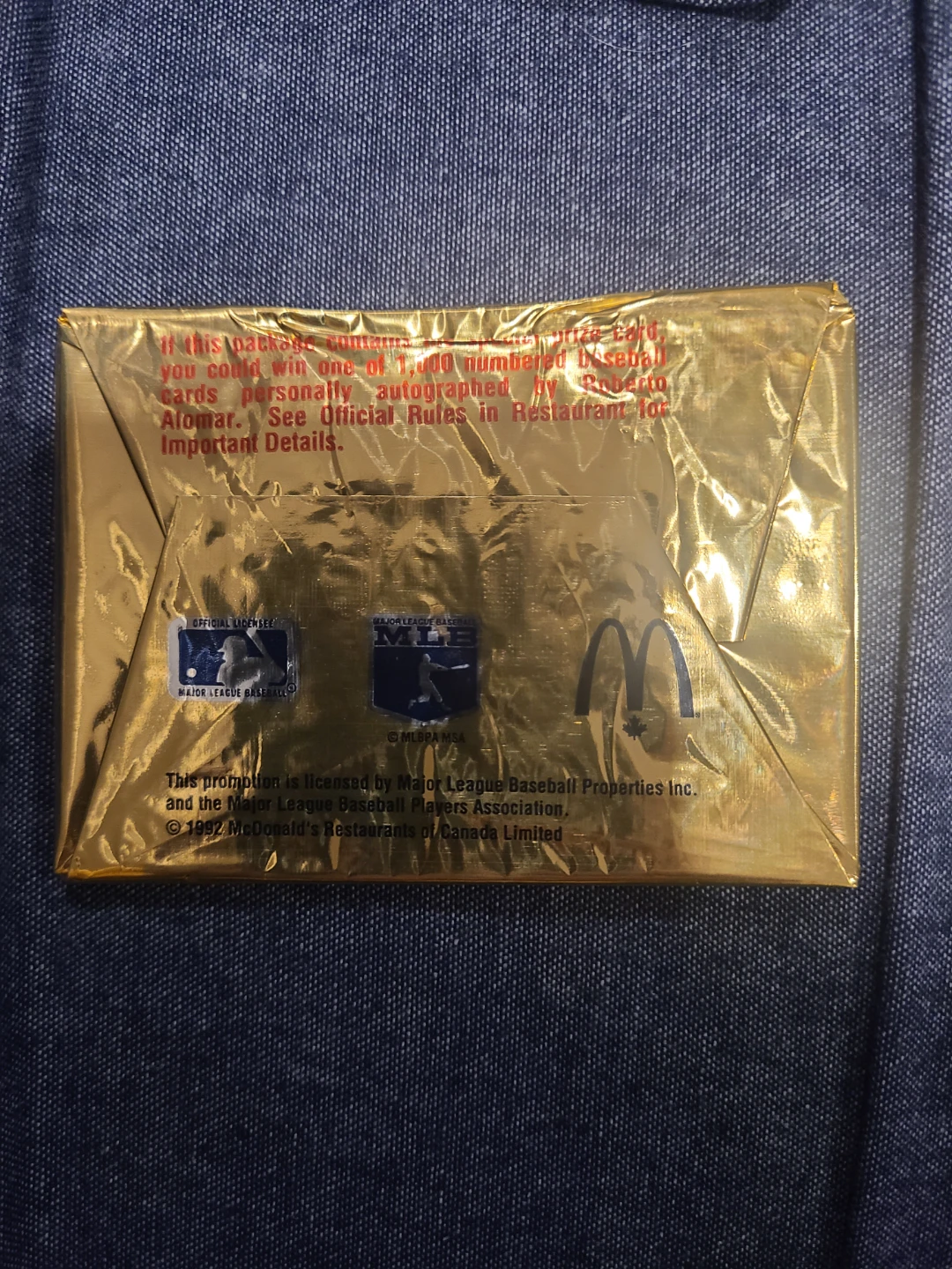 1992 McDonald's MVP Series 4 Baseball Cards Pack - photo 2