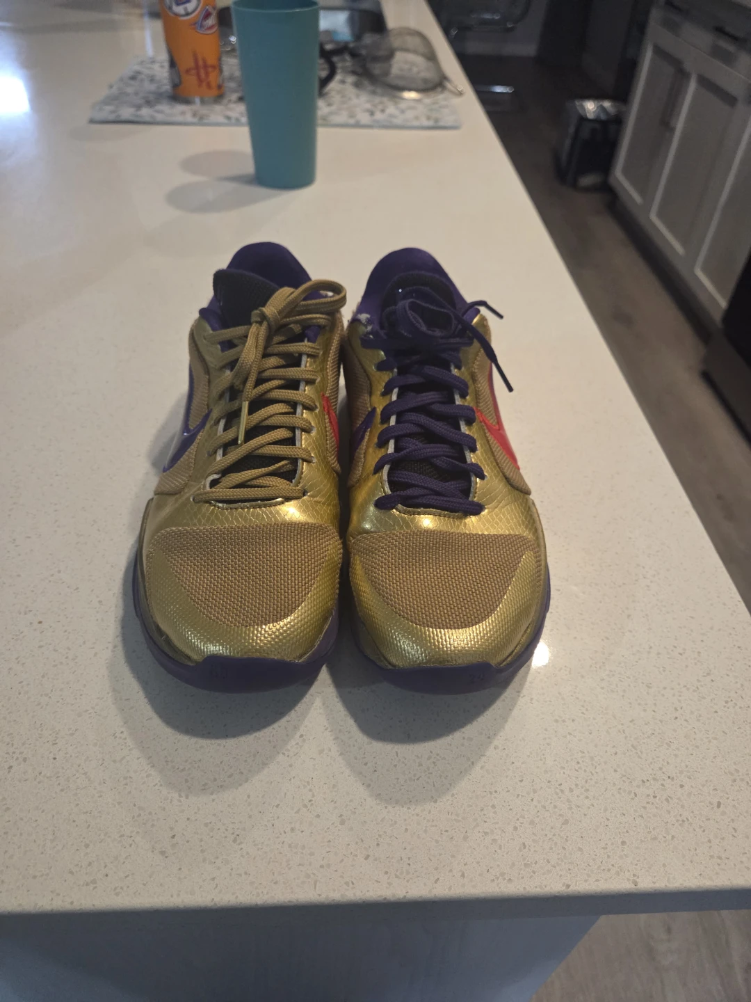 Nike Kobe 5 Protro Gold & Purple Basketball Shoes