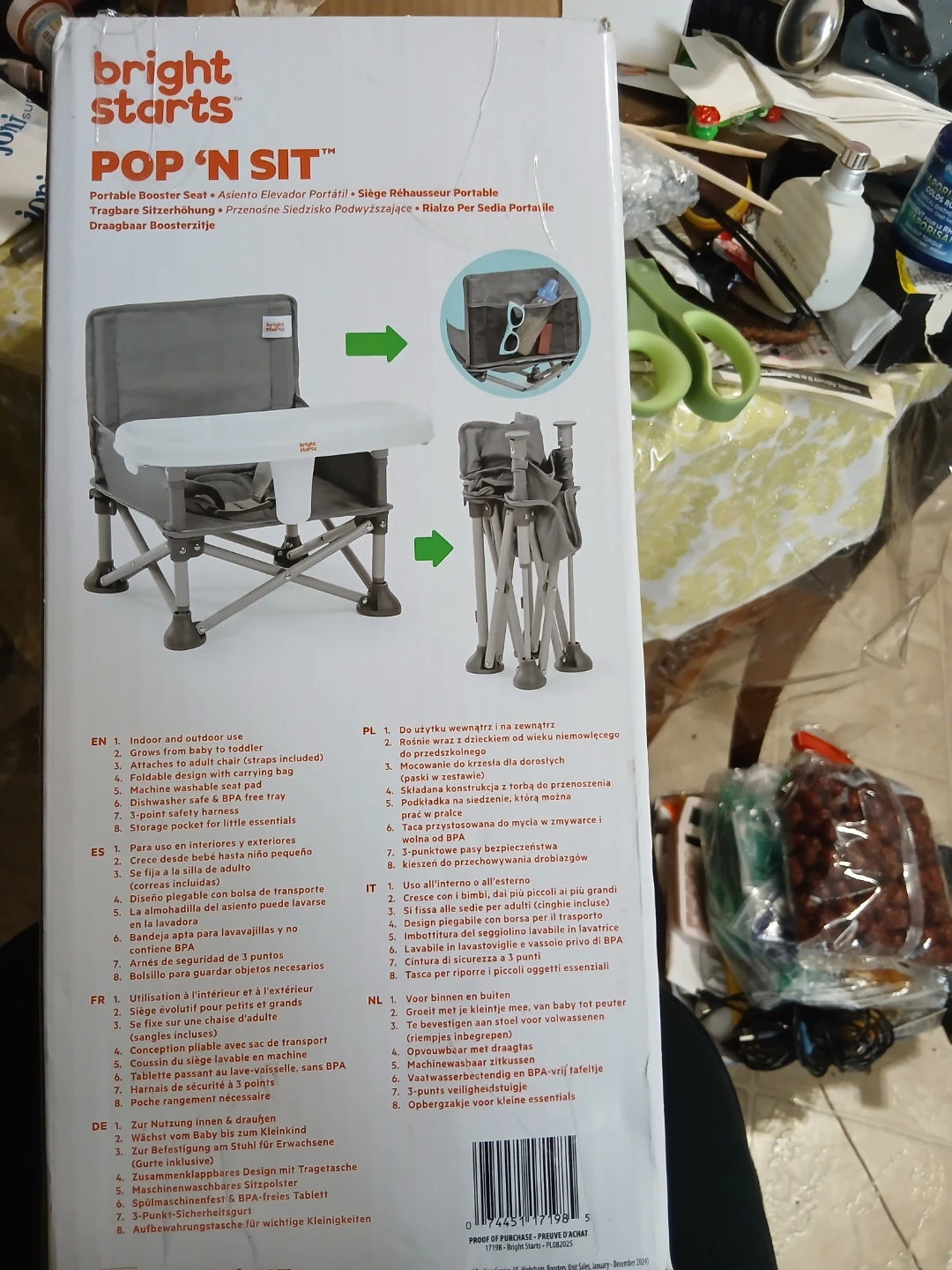 NewBright Starts Pop 'N Sit Portable Booster, Indoor/Outdoor - photo 5