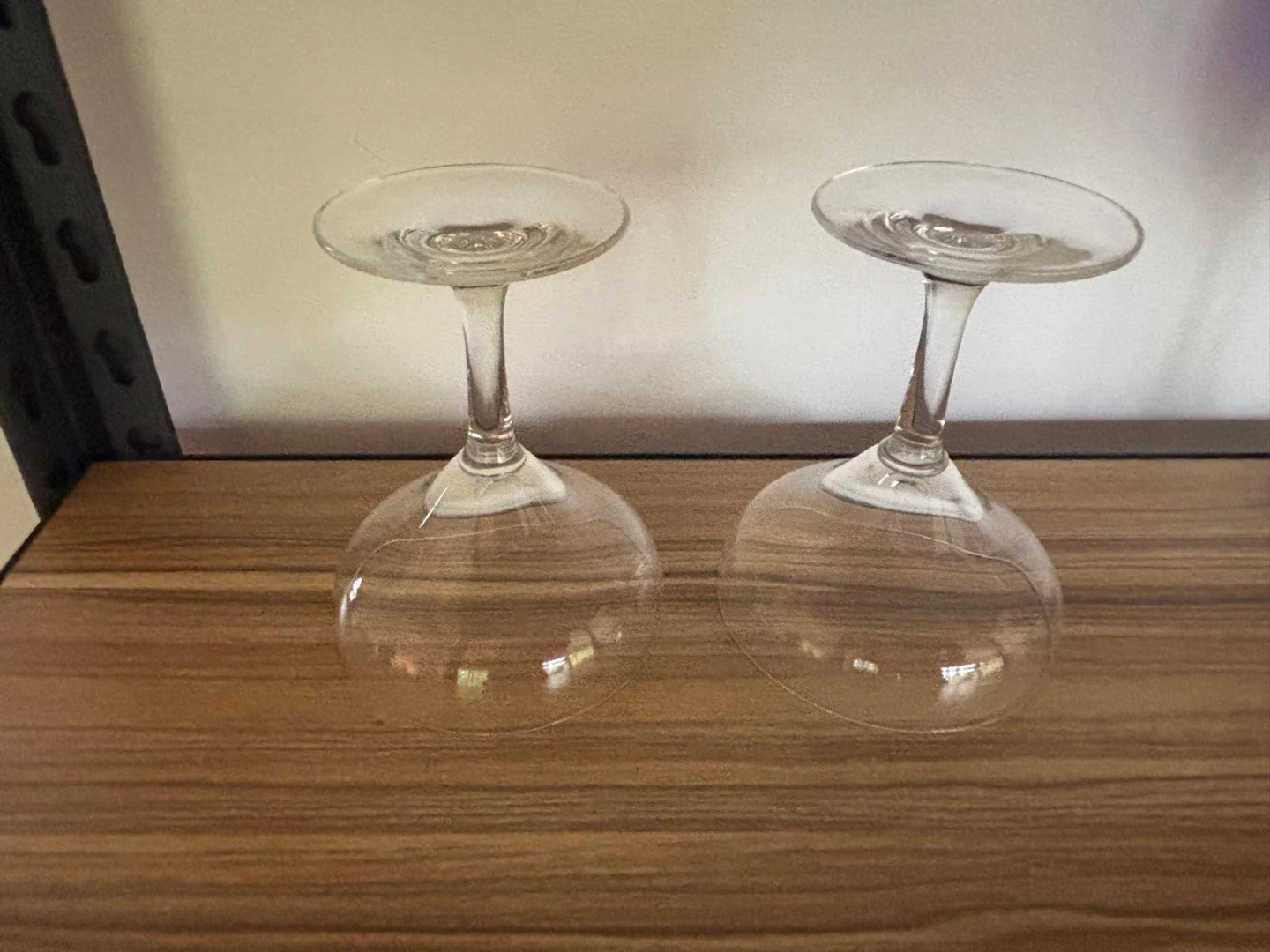 Two Clear Wine Glasses