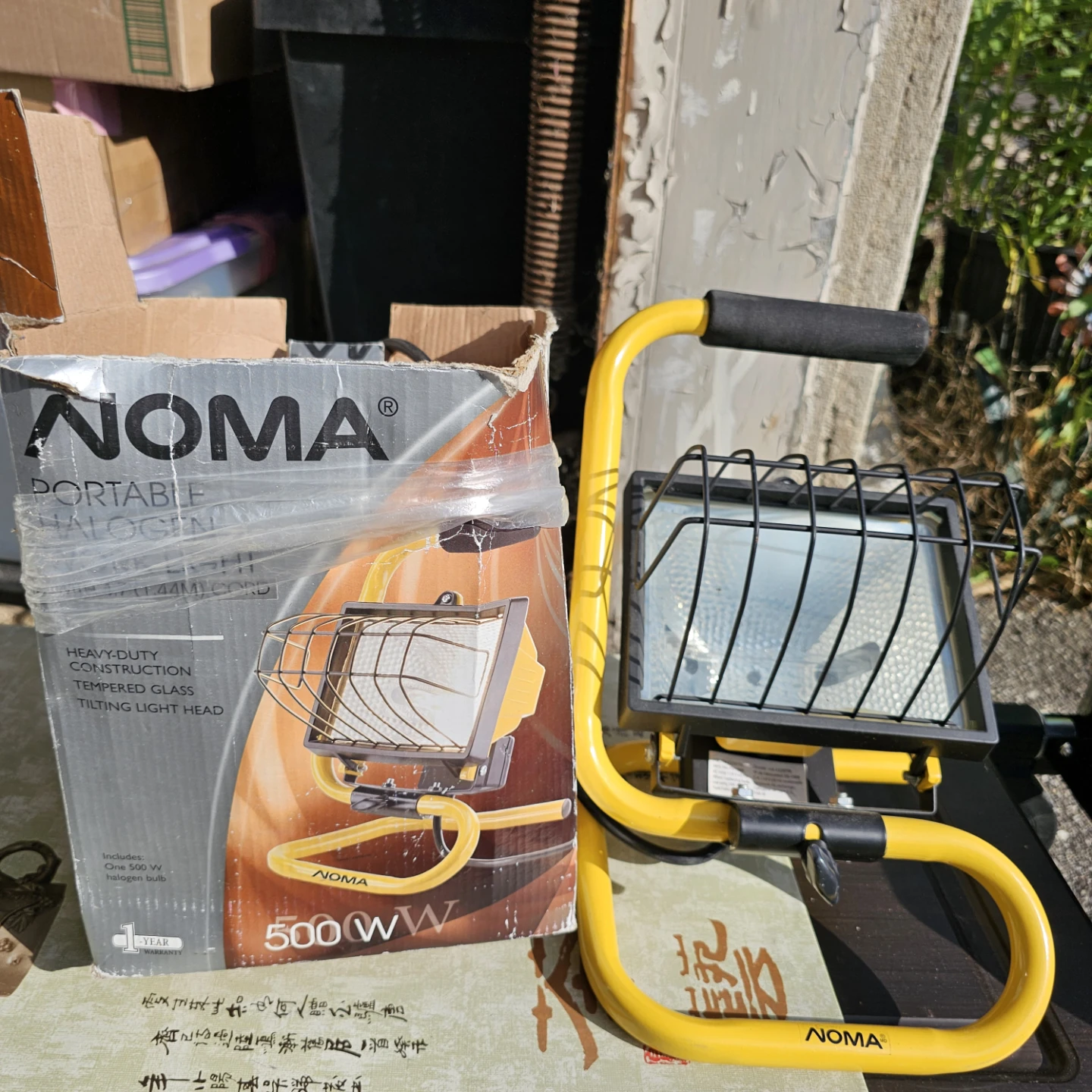 NOMA Portable Halogen Work Light 500W