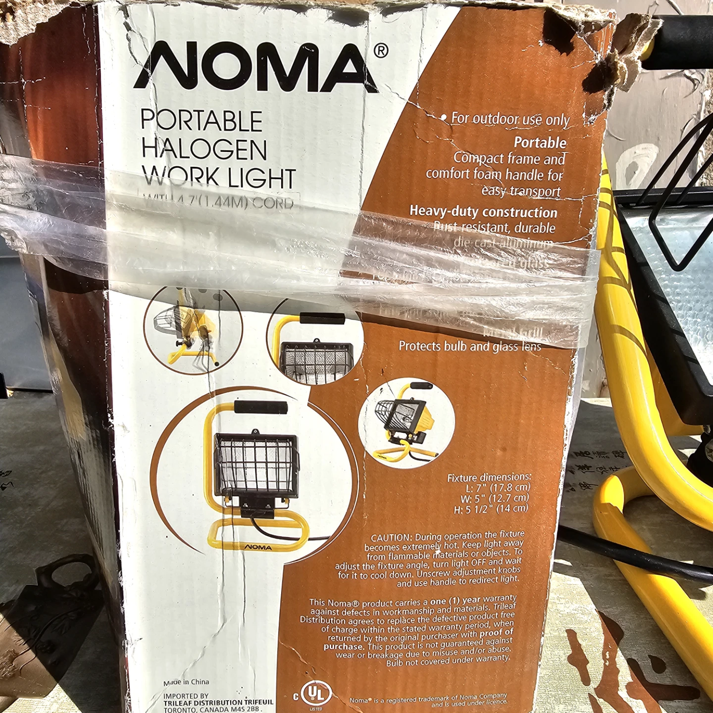 NOMA Portable Halogen Work Light 500W - photo 2