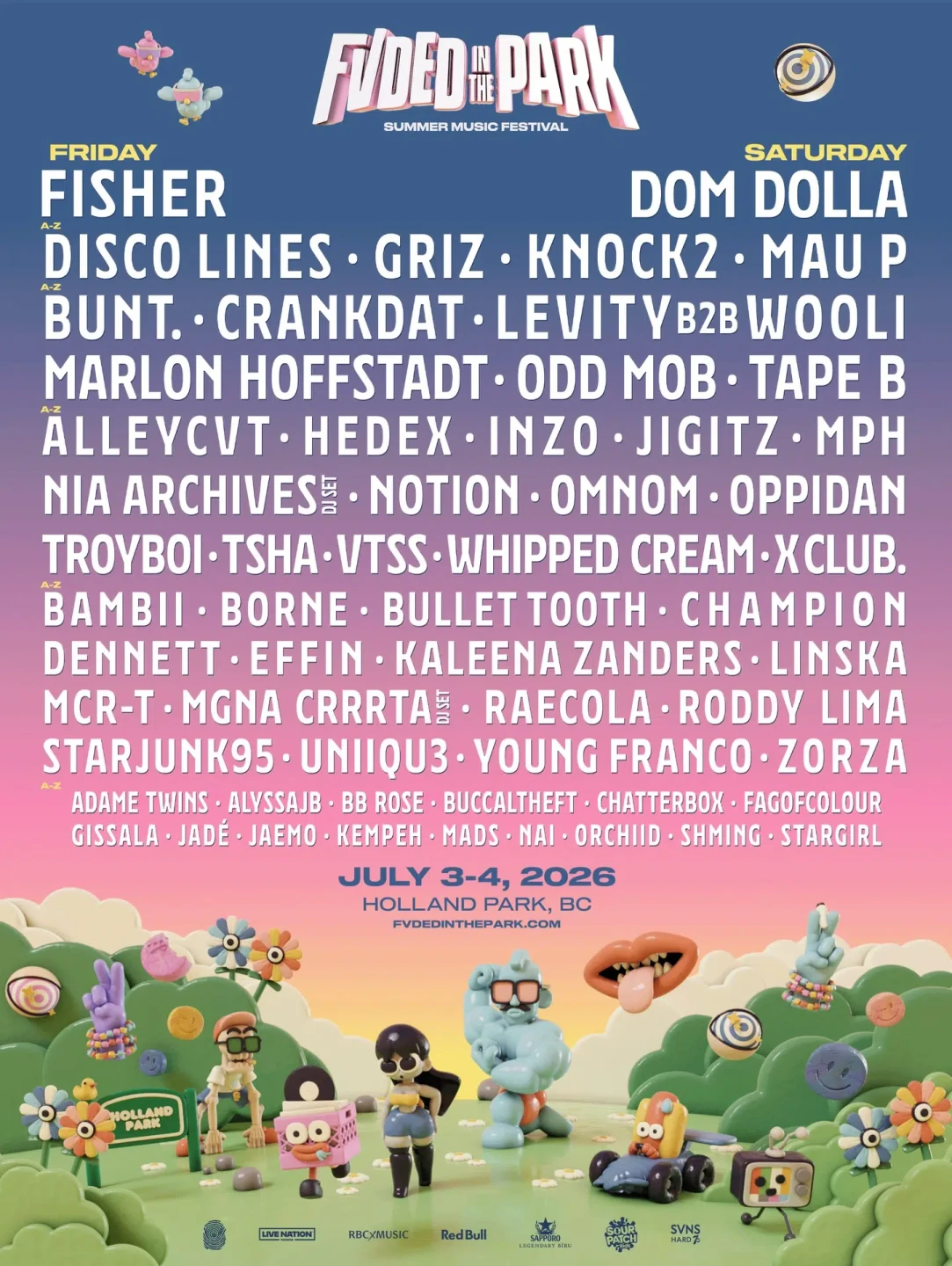 2x FVDED in the Park 2 Day VIP Passes