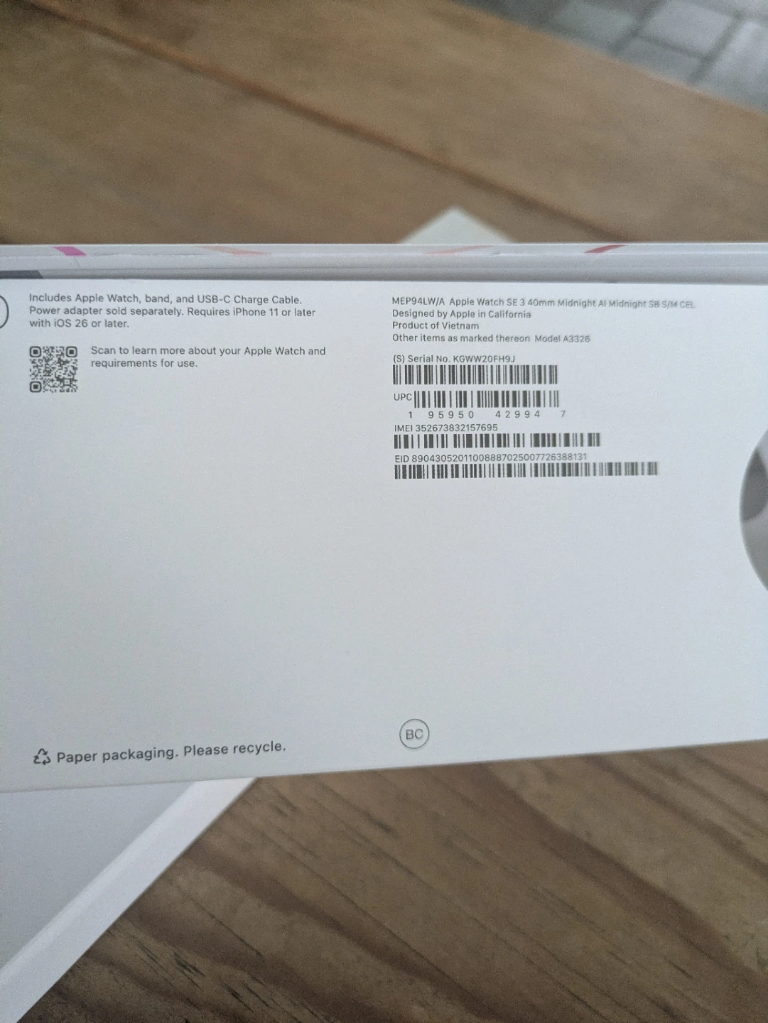 Apple Watch SE 40mm Starlight Aluminum Case - photo 2