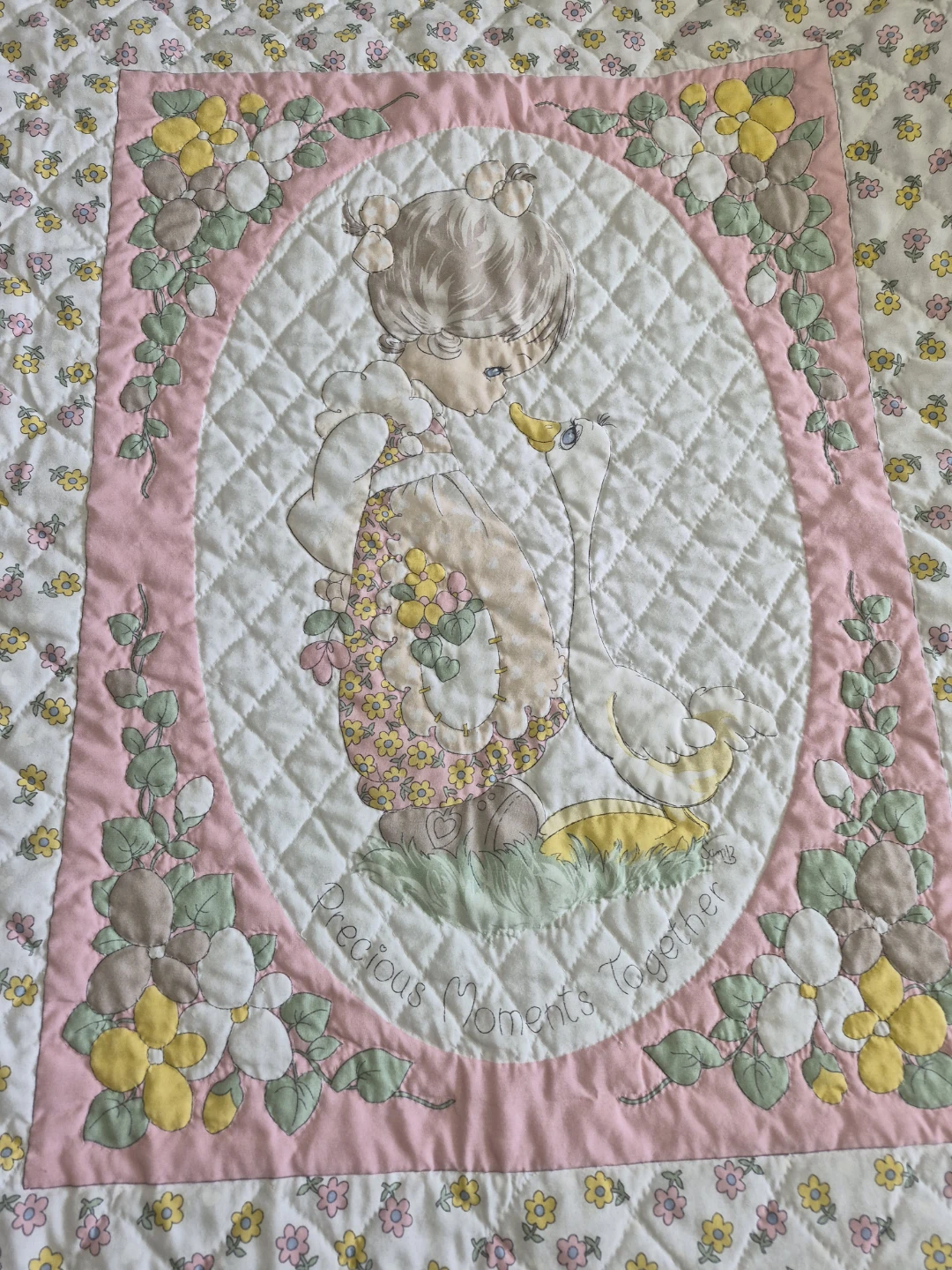 Oh So Sweet Vintage Quilted 53" x 42" Precious Moments Throw - photo 2