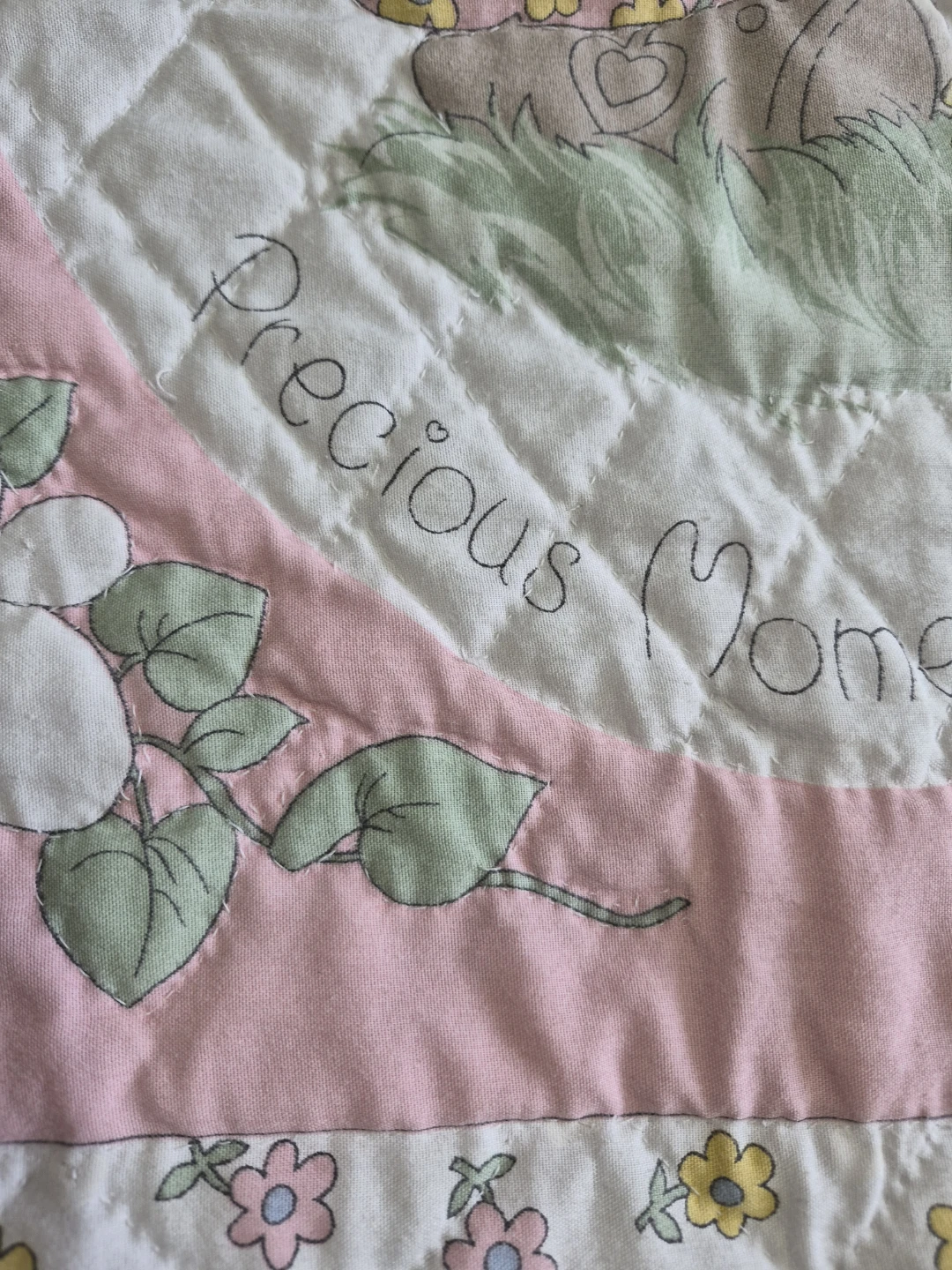 Oh So Sweet Vintage Quilted 53" x 42" Precious Moments Throw - photo 3