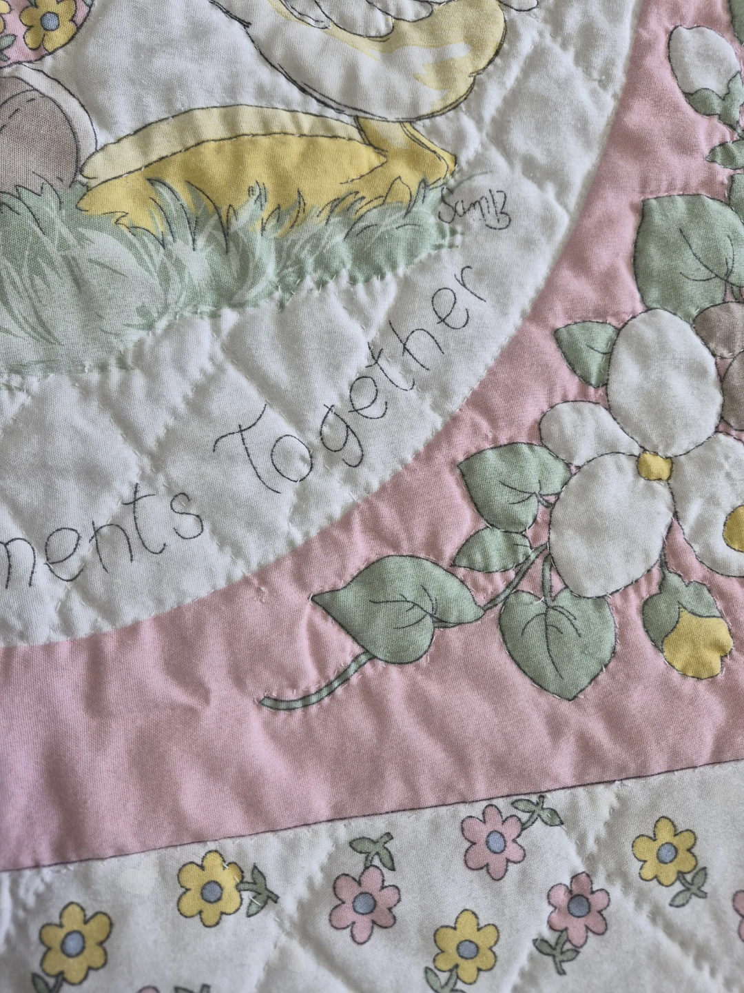 Oh So Sweet Vintage Quilted 53" x 42" Precious Moments Throw - photo 4