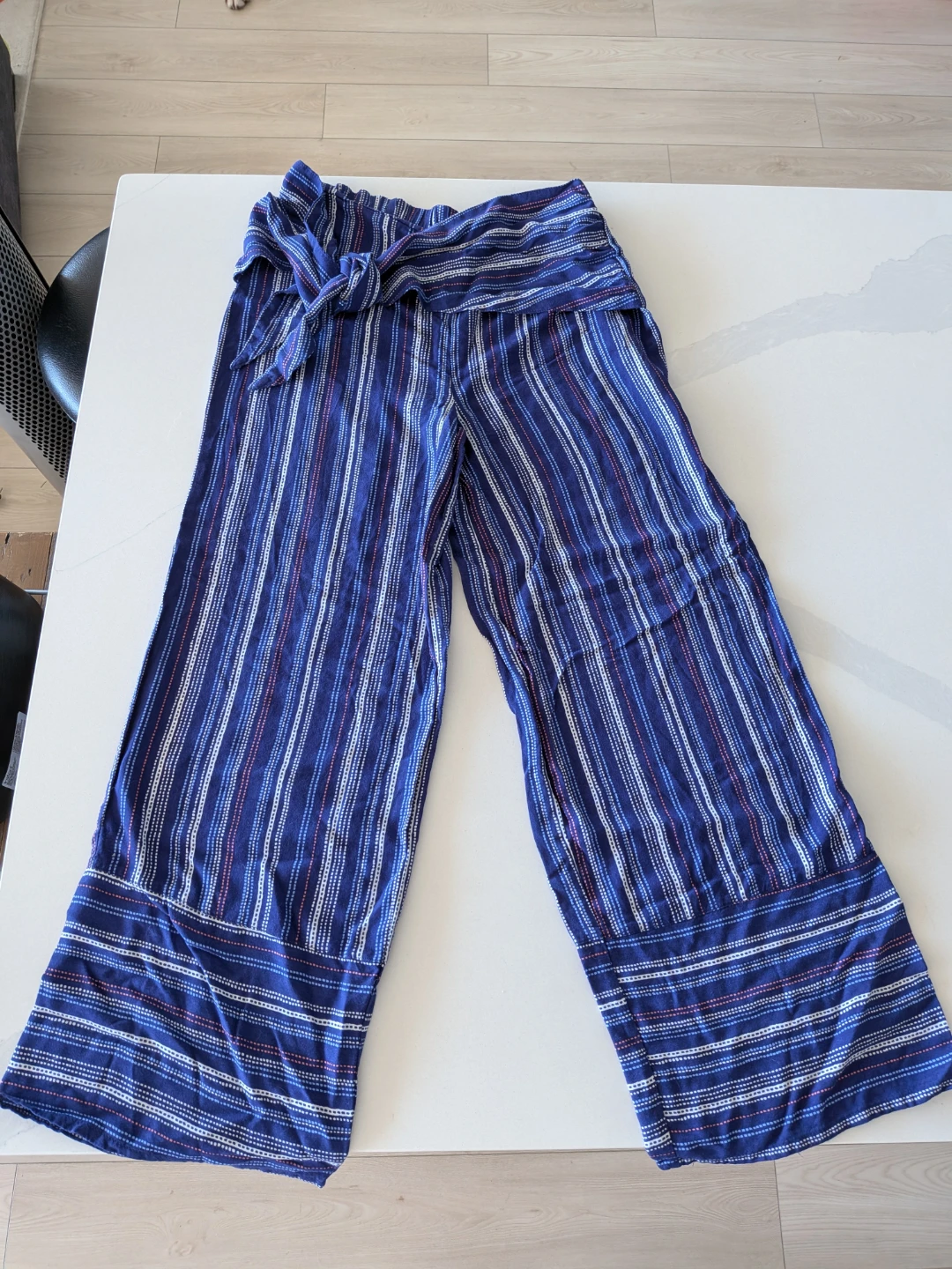 Retro Brand Striped Summer Palazzo Pants
