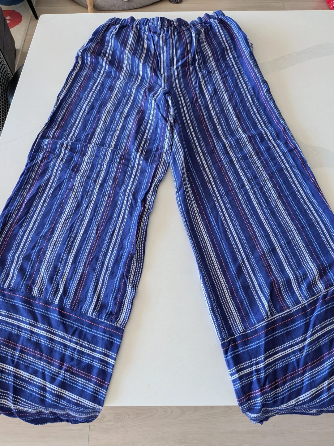 Retro Brand Striped Summer Palazzo Pants - photo 3