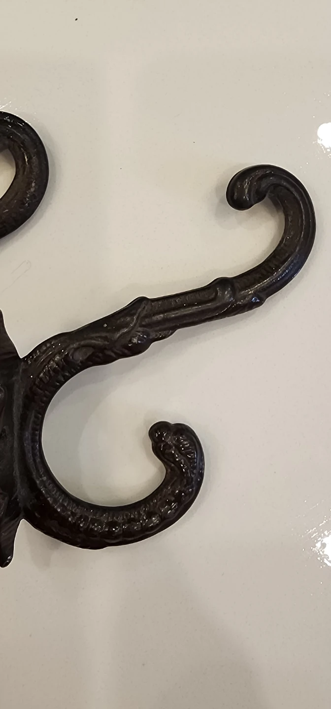 Set of 2 Decorative Cast Iron Hooks - photo 4