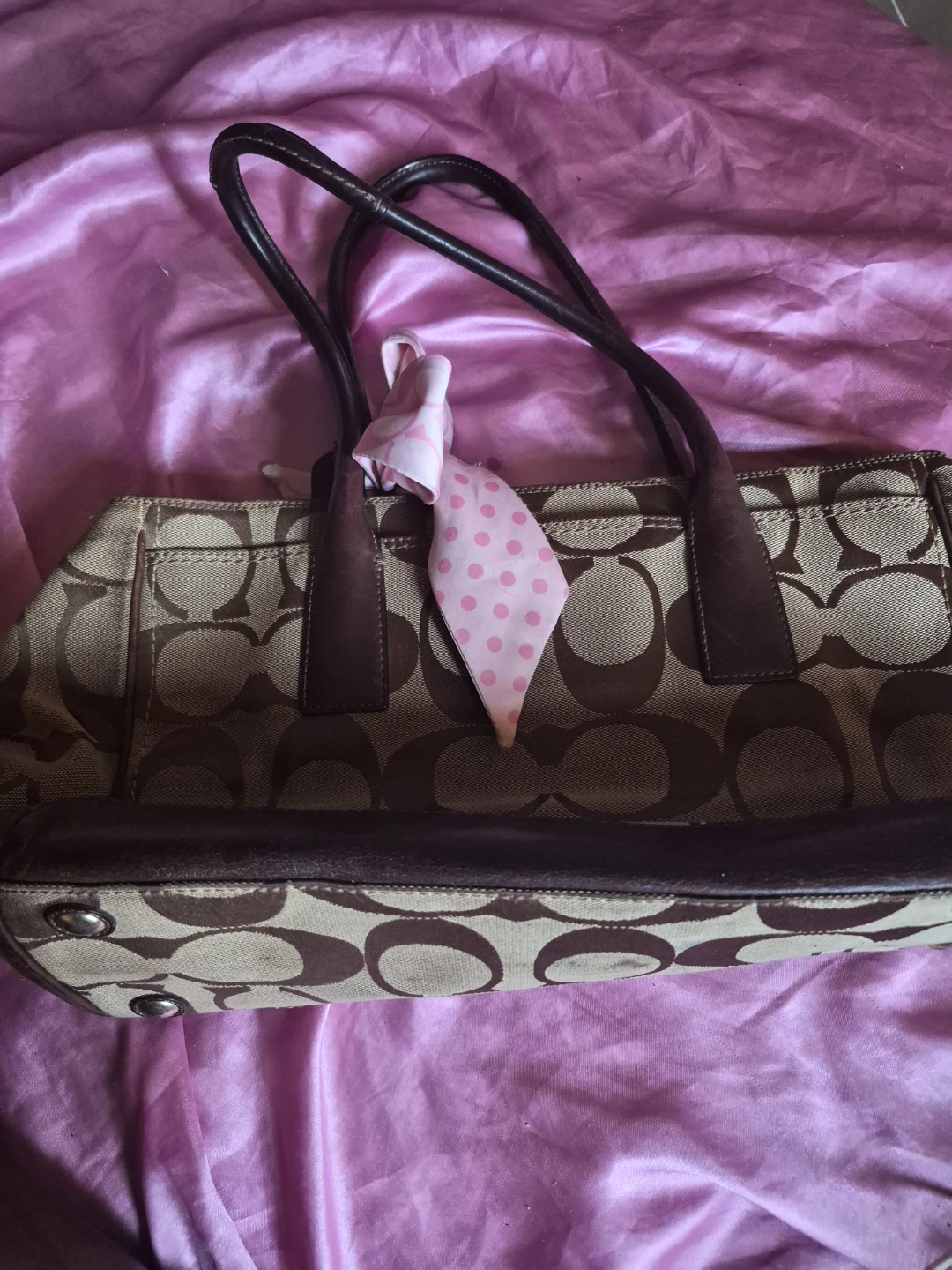 Coach Monogram Shoulder Bag