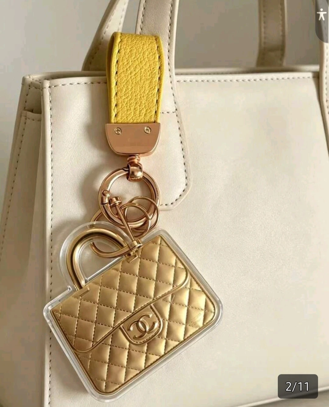 Chanel Inspired Bag Charm Keychain - photo 4