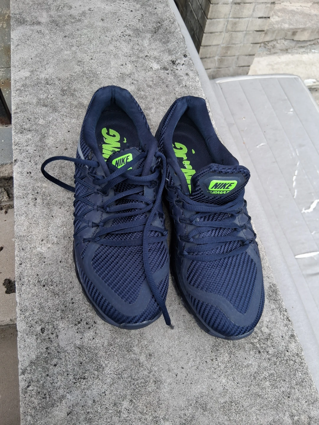 Nike Air Max Running Shoes - Navy Blue - photo 2