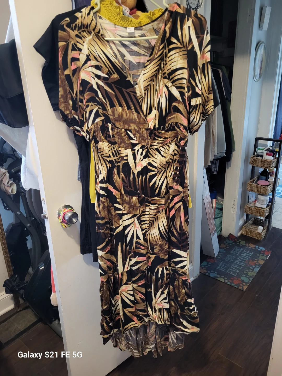 Old Navy Tropical Print V-Neck Long Dress XS - photo 3