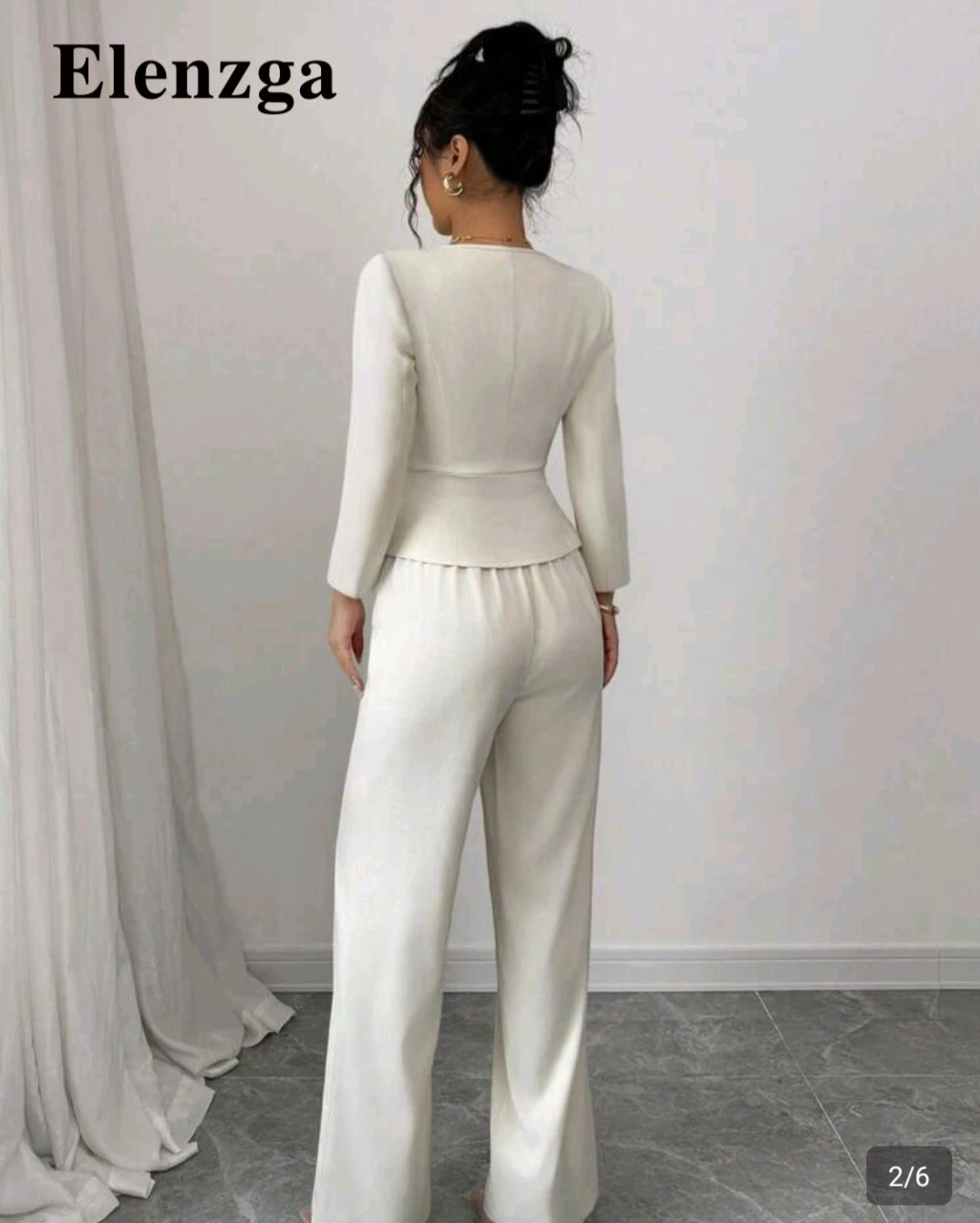 Elenzga Women's White Suit Set - photo 2