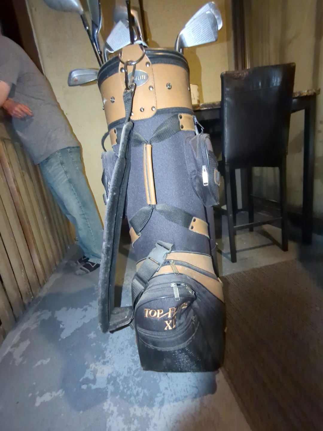 Assorted Golf Clubs and Bag