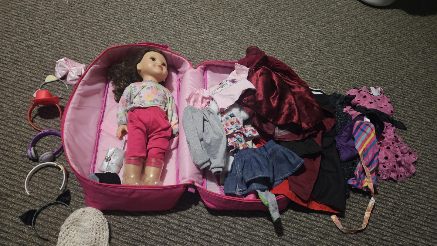 18" Doll and Accessories Playset with Carry Case