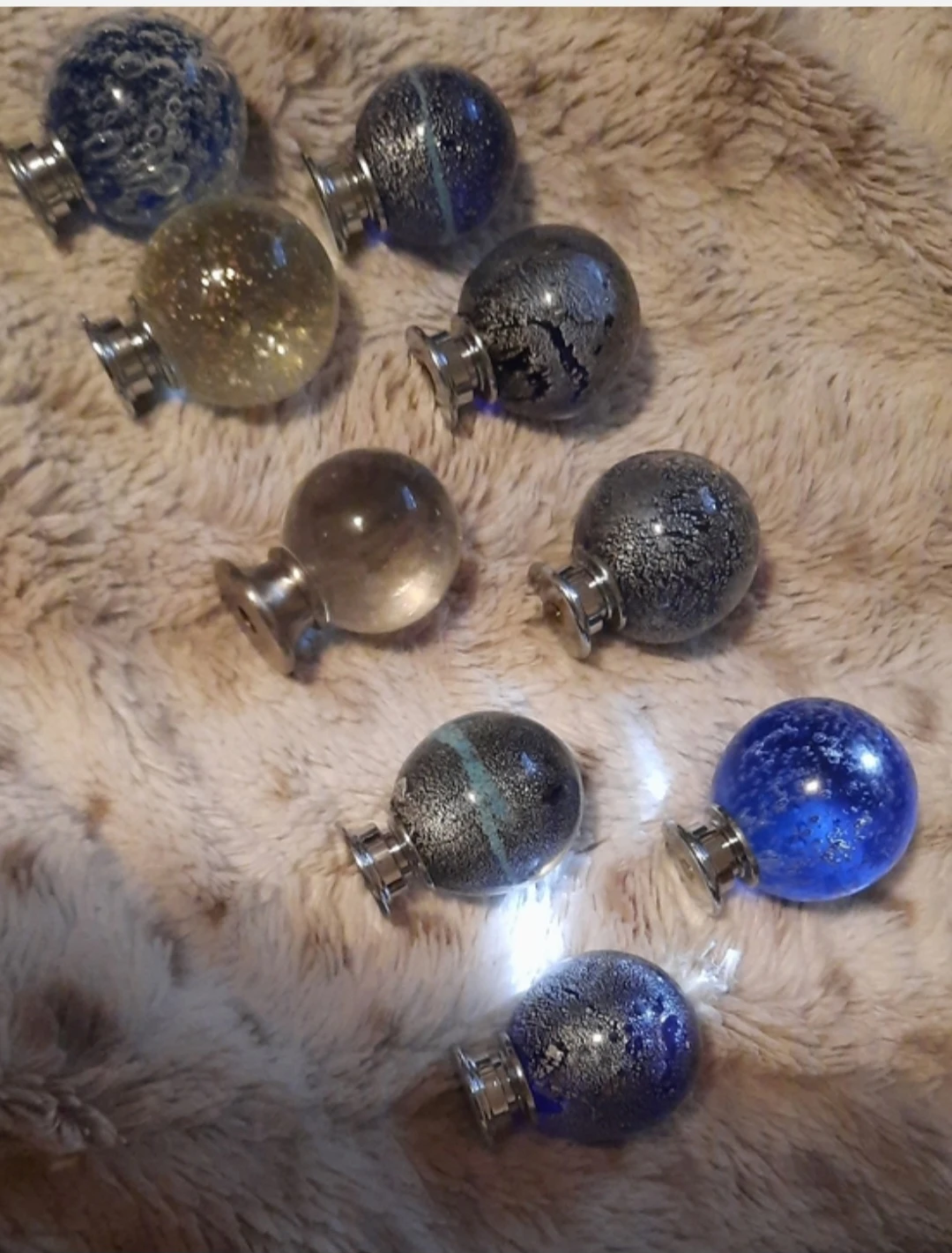 Decorative Glass Orb Drawer Knobs Your choice 2