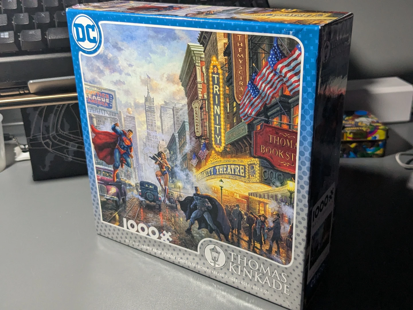 DC Puzzle Justice League 1000pc Thomas Kinkade DC Comics - photo 3