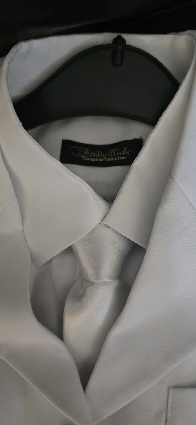 White Formal Suit Set with Vest and Tie - photo 3