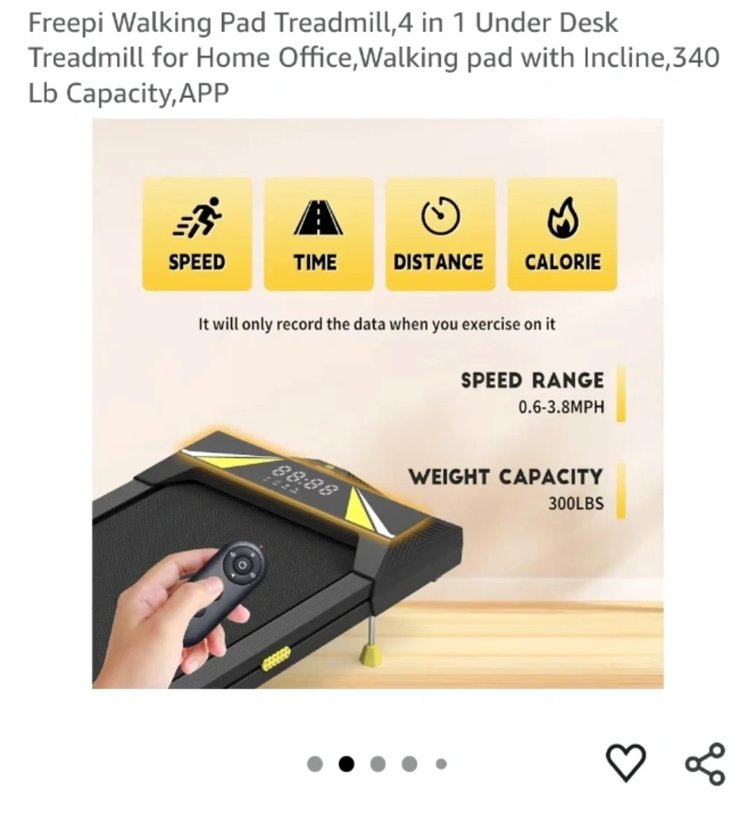 Freepi Walking Pad Treadmill- Under Desk - photo 5