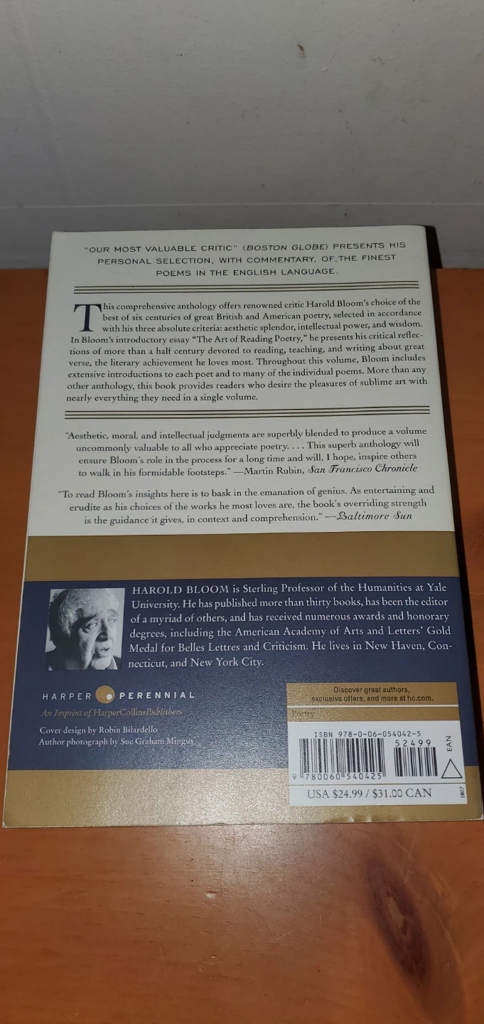 The Best Poems of the English Language by Harold Bloom - photo 2