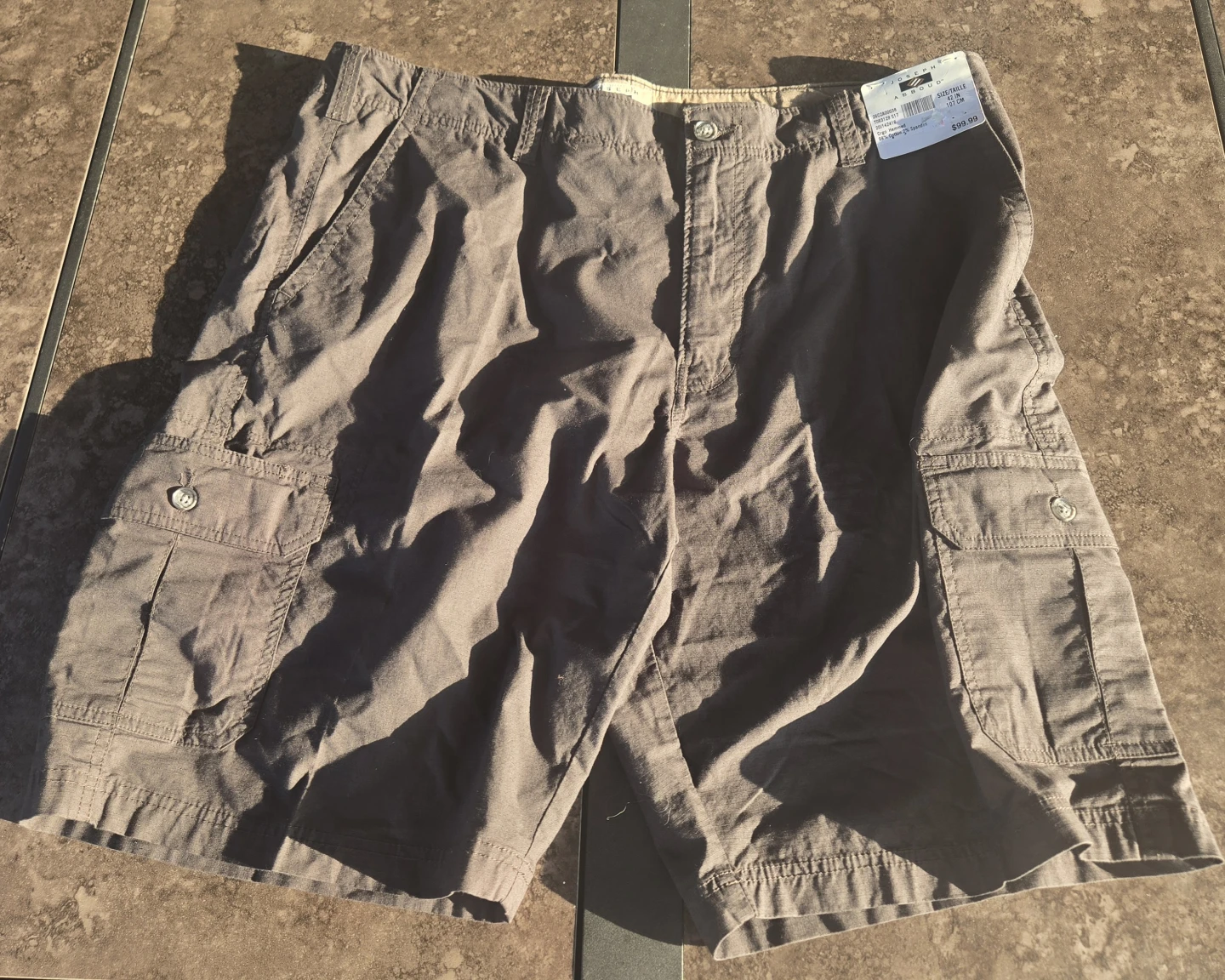 NWT Men's Cargo Shorts. 42x10. Joseph Abboud. Khaki. $45 OBO.