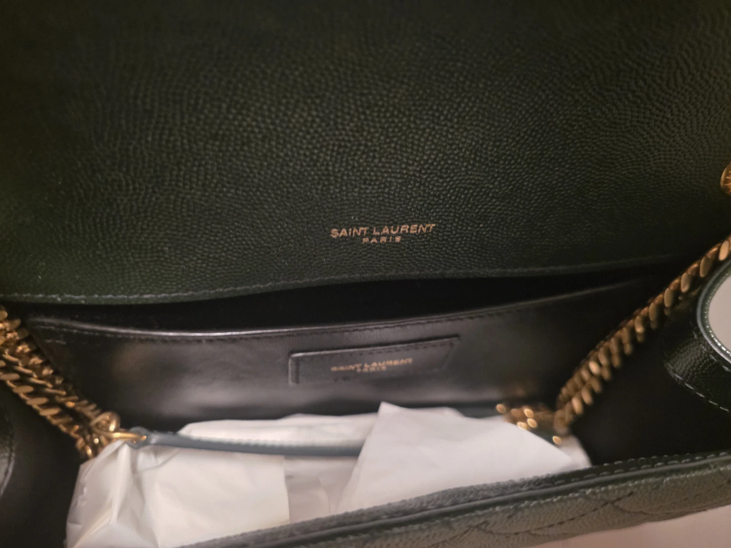 YSL Envelope Medium Bag – Black Grain de Poudre Leather - photo 2