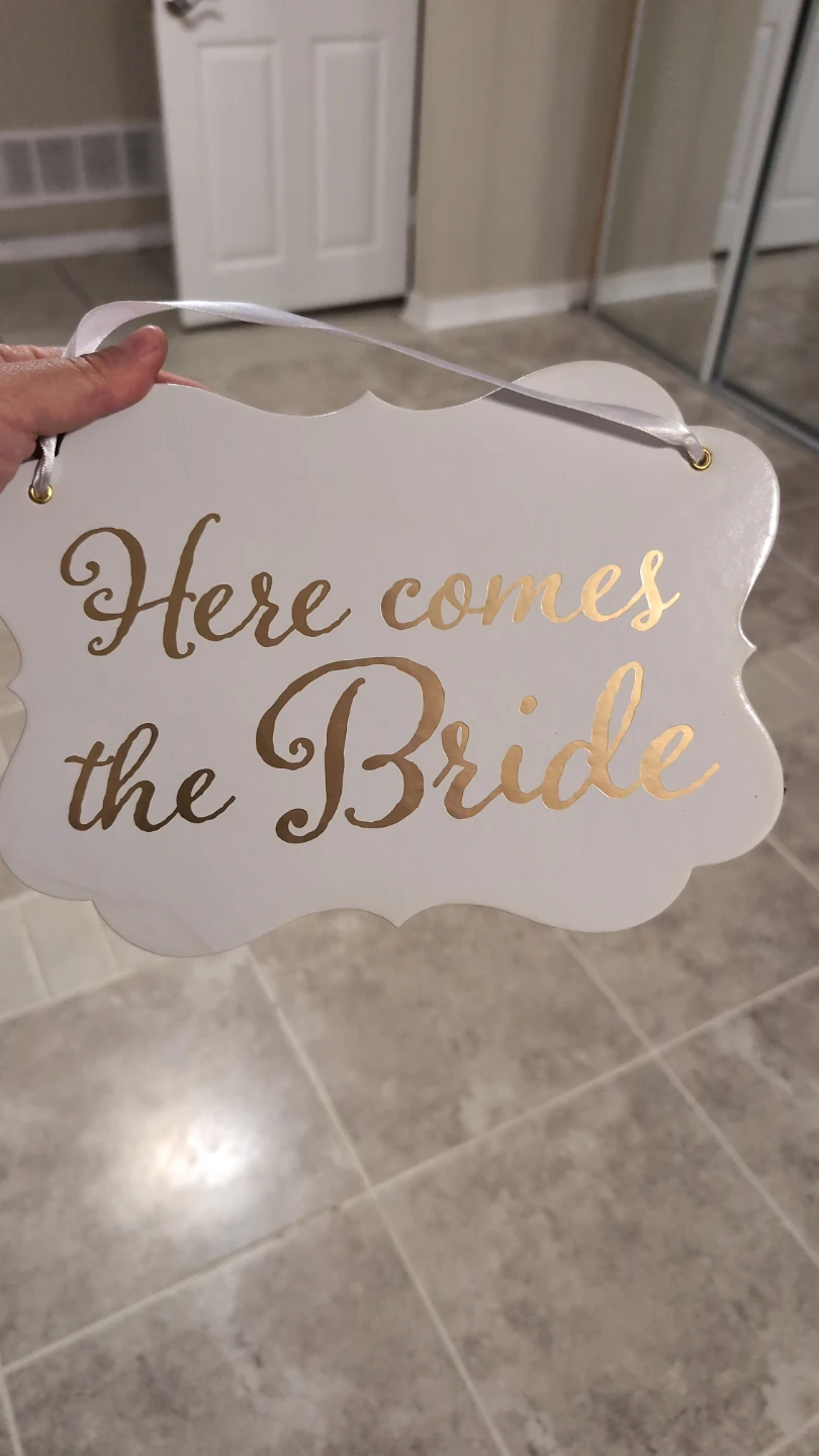 Here Comes the Bride Wedding Sign