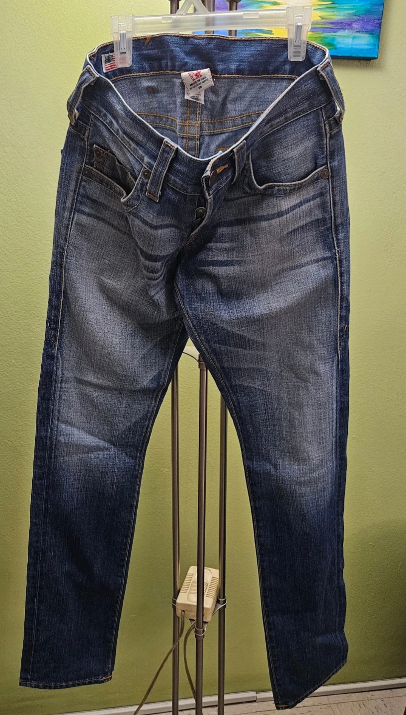 True Religion Brand Jeans Blue Denim Size 28
