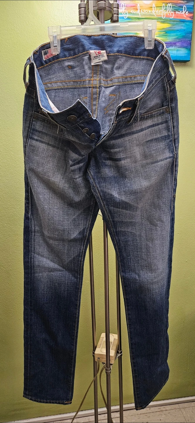 True Religion Brand Jeans Blue Denim Size 28 - photo 2