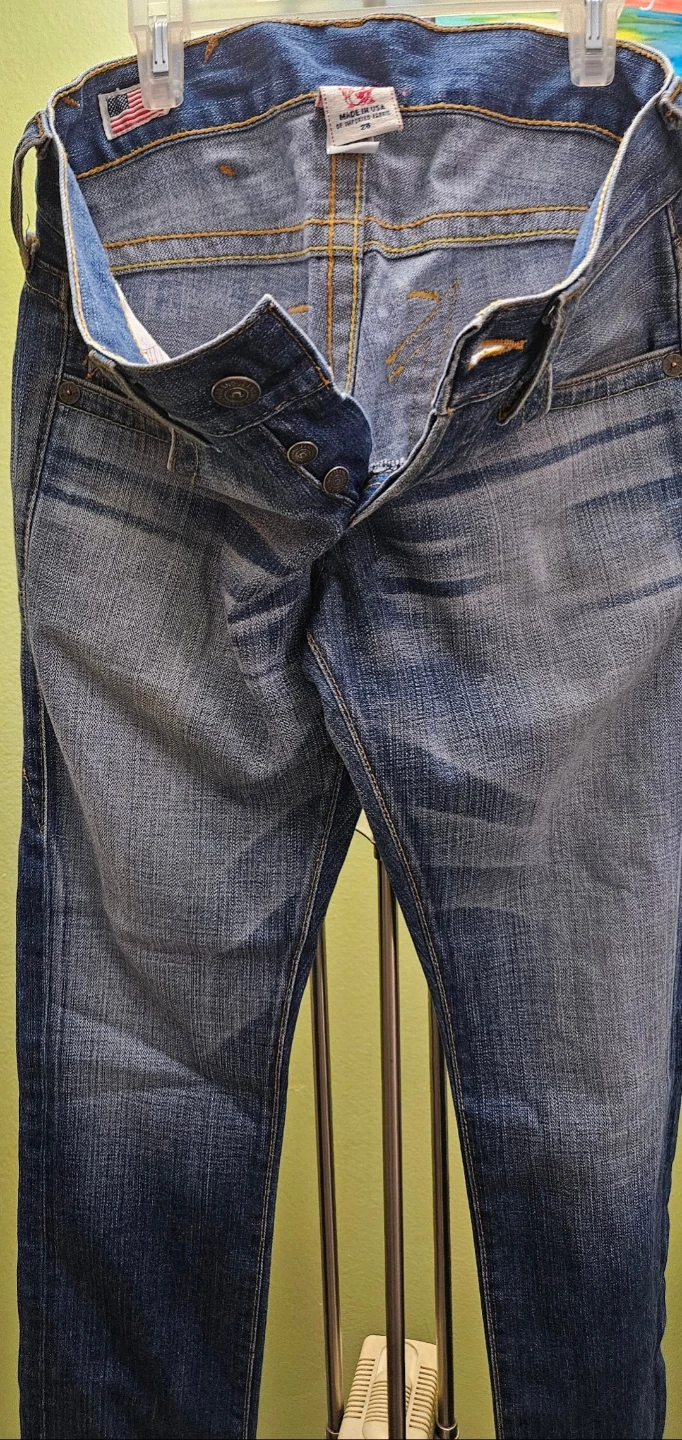 True Religion Brand Jeans Blue Denim Size 28 - photo 3