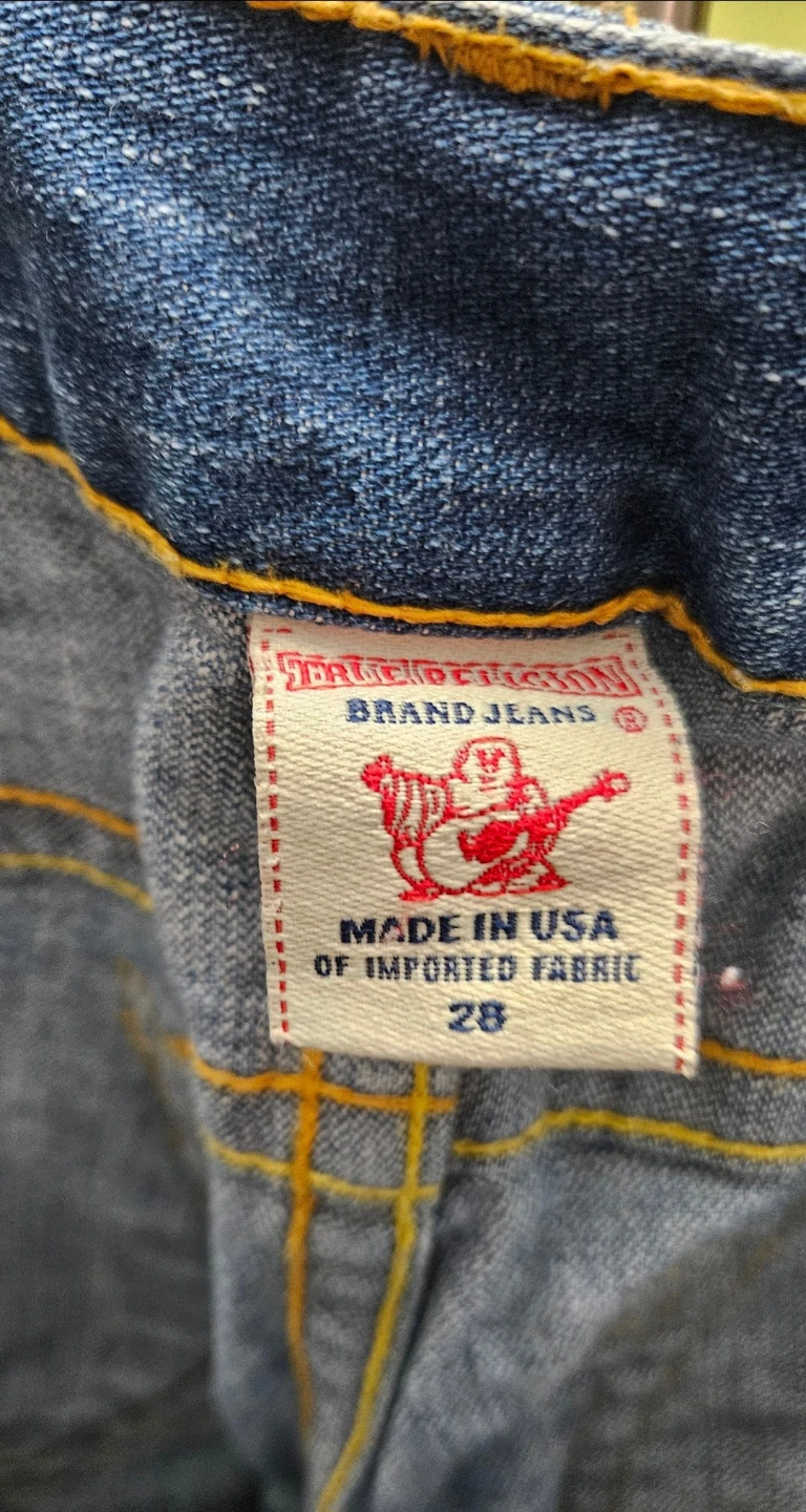 True Religion Brand Jeans Blue Denim Size 28 - photo 5
