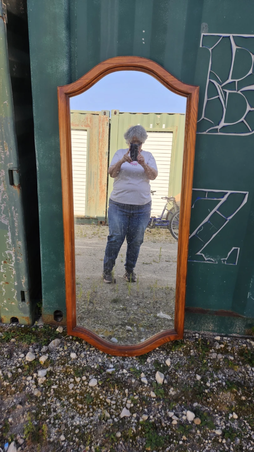Full Length Wooden Framed Mirror